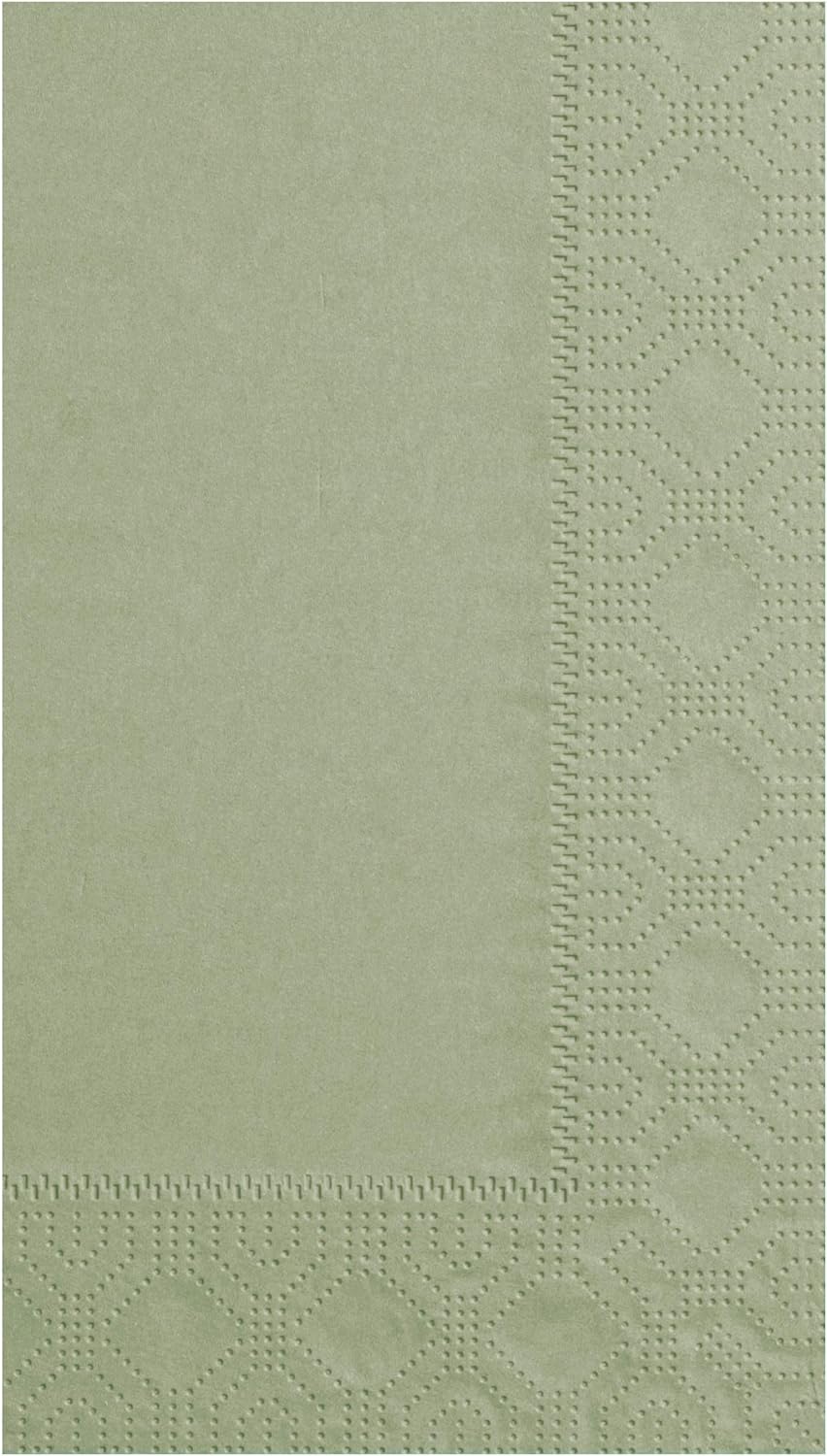 Hoffmaster 180546 Dinner Napkin, Regal Embossed, 2-Ply, 1/8 Fold, 17" Length x 15" Width, Soft Sage (8 Packs of 125)