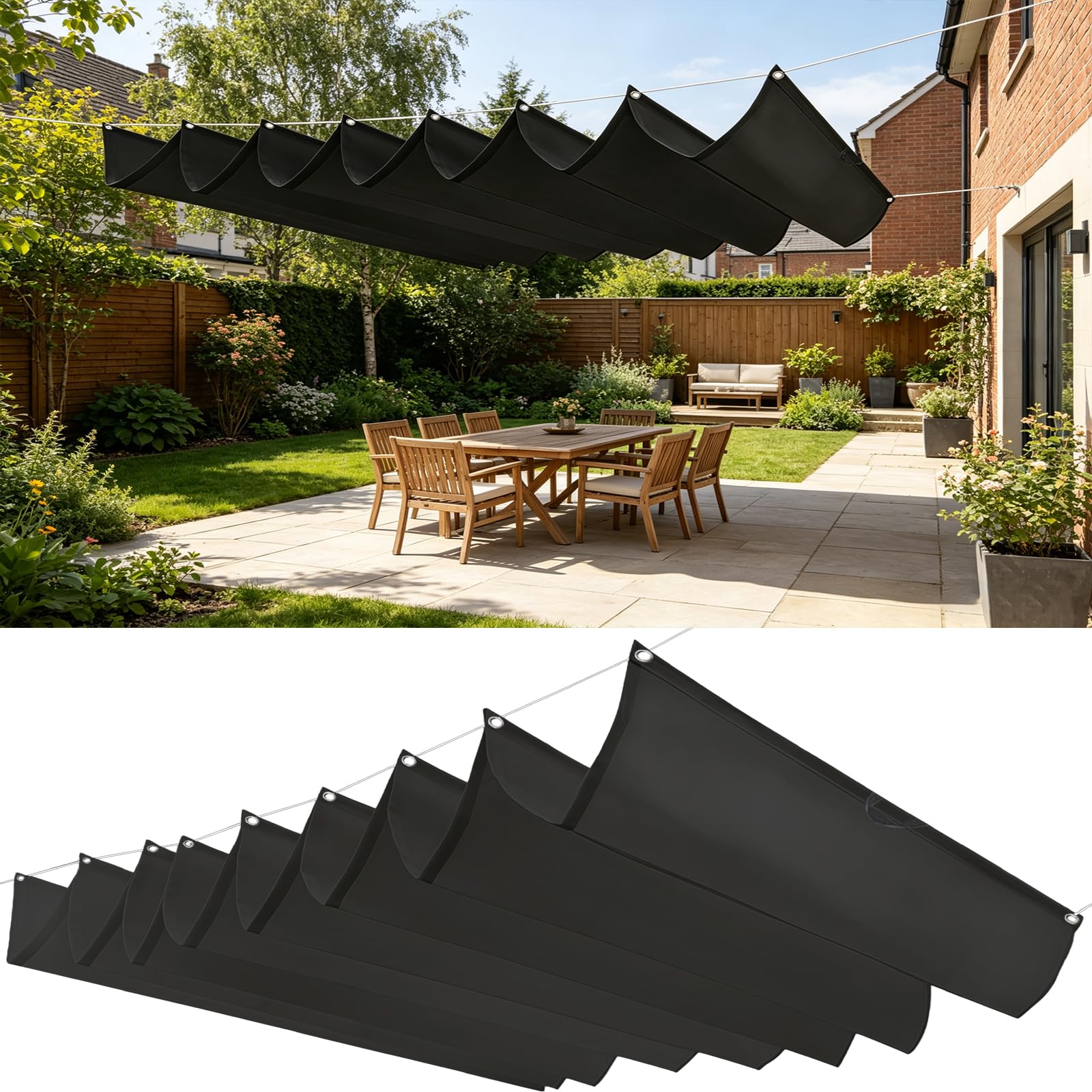 Voile d'ombrage anti-déchirure pour stopper le soleil sur le balcon