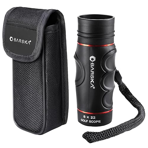 Barska Blueline 8x22 Waterproof Golf Scope Monocular with Built-in Internal