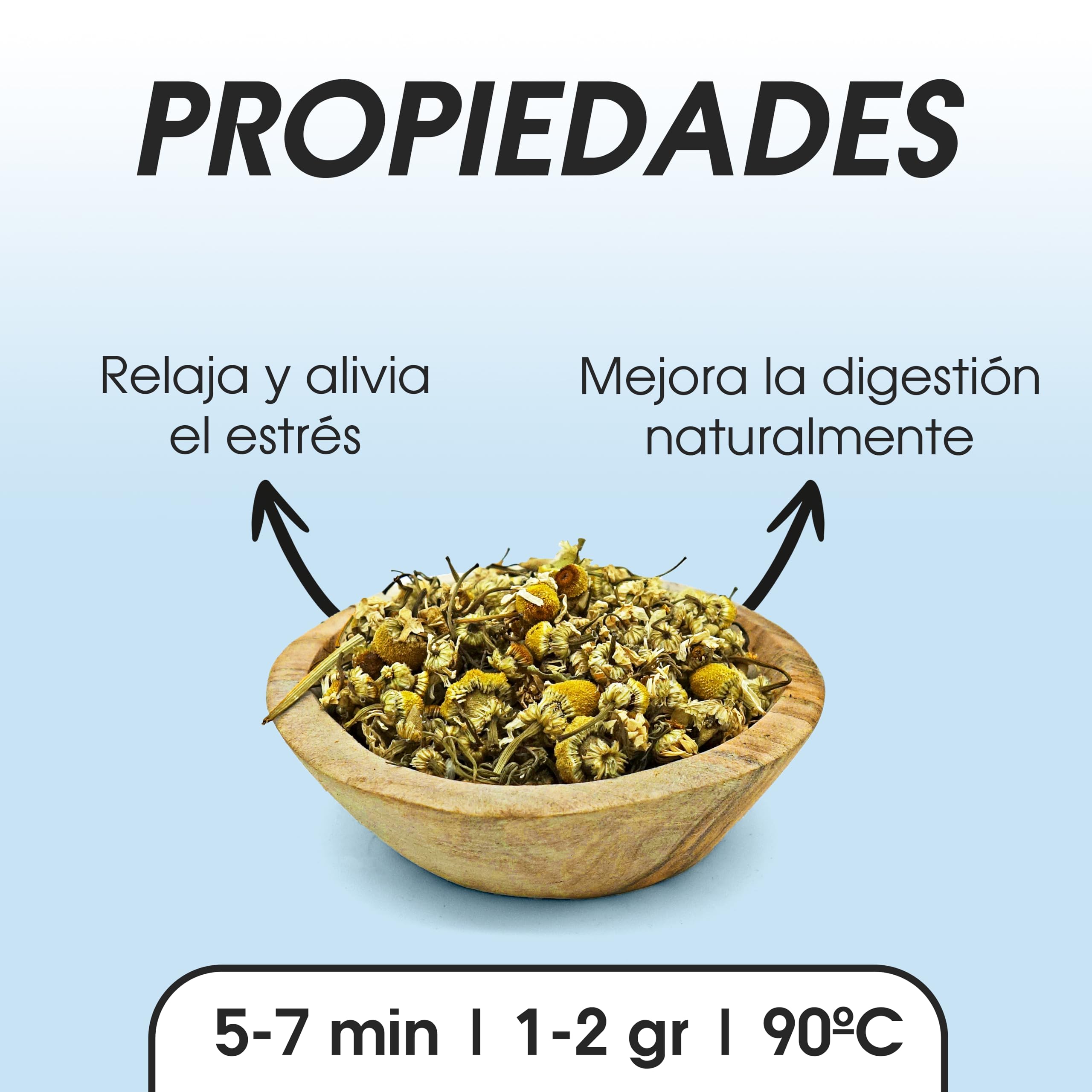 Manzanilla 200 g Flores Naturales para Infusión, Digestiva y Relajante