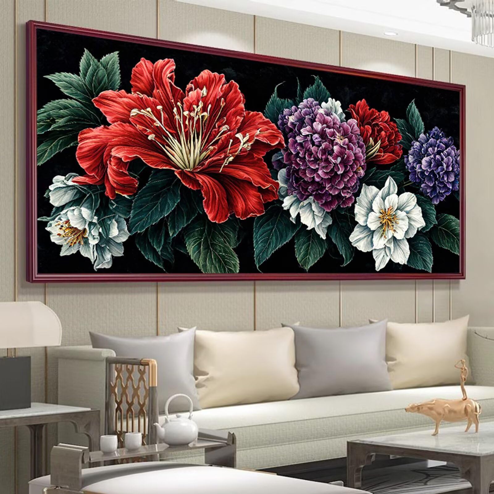 心の喪失　　　1/10 限定10部　絵画　版画　リビング　室内　インテリア Amazon.co.jp: 花 ペイント バイ ナンバーズ キット大人用 初心者