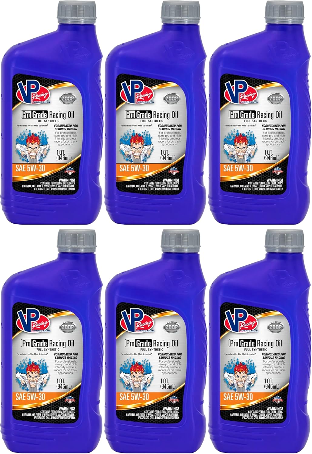 VP Racing 2725 Profesional Grade Full Synthetic Racing Motor Engine Oil - SAE 5W-30 (1 Pack)