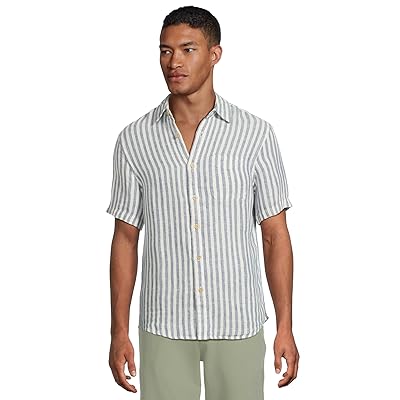 Faherty Short Sleeve Palma Linen Shirt Men