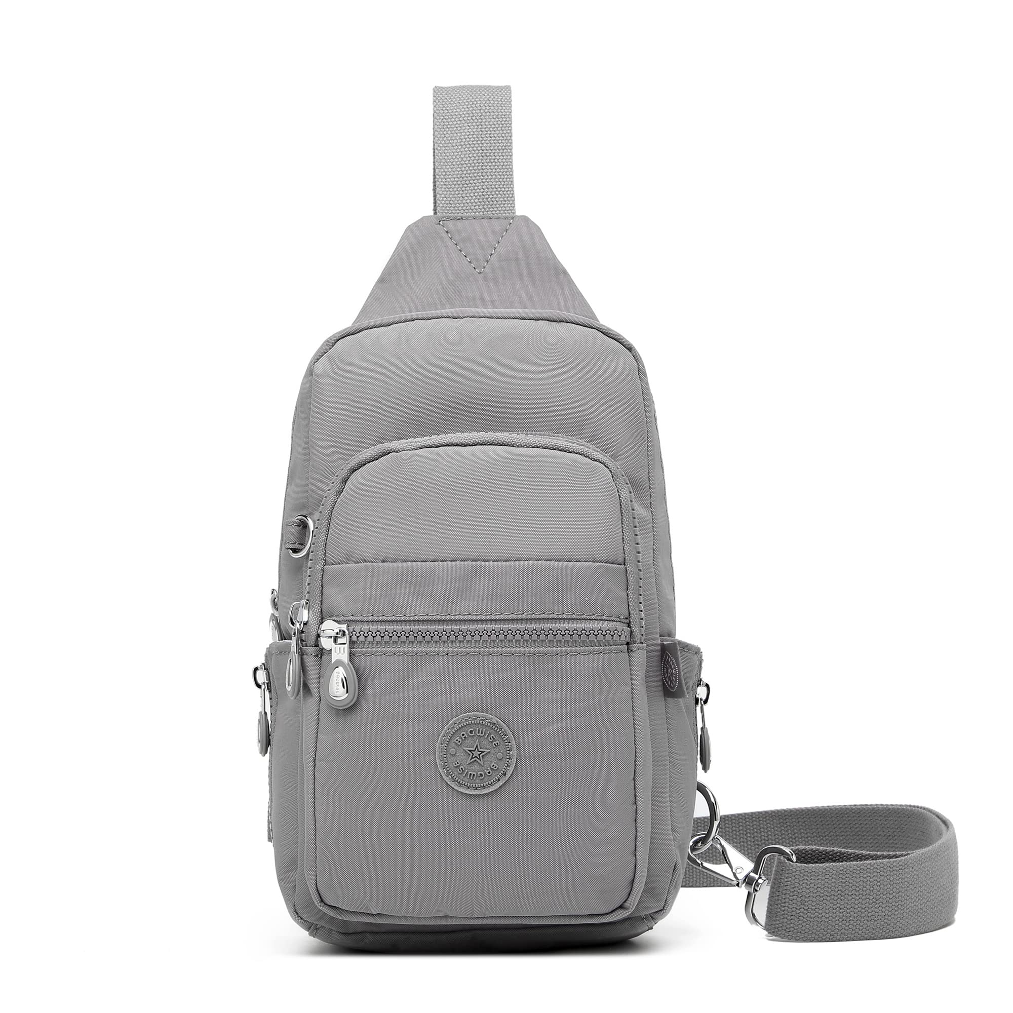 Women Sling Backpack Crossbody Bags for Women, Unisex Crossbody Purse Bag, Sling Bag, Lightweight and Compact Sling Backpack (Grey)