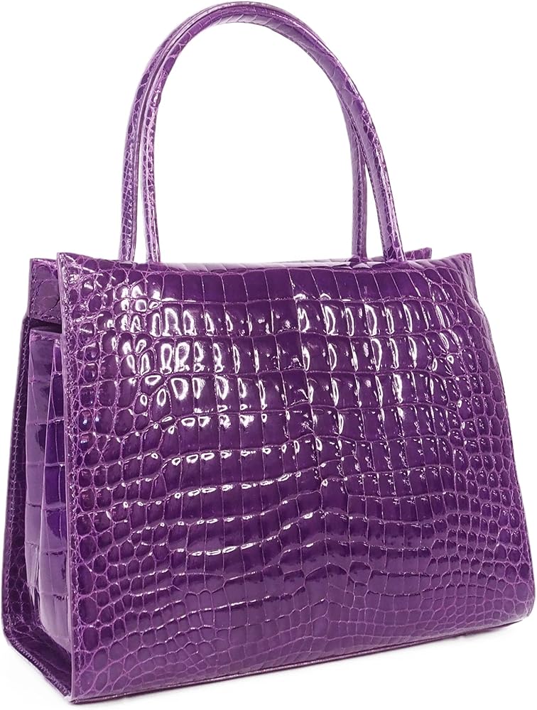 Amazon | [カワノバッグ] ワニ クロコダイル レディース ハンドバッグ