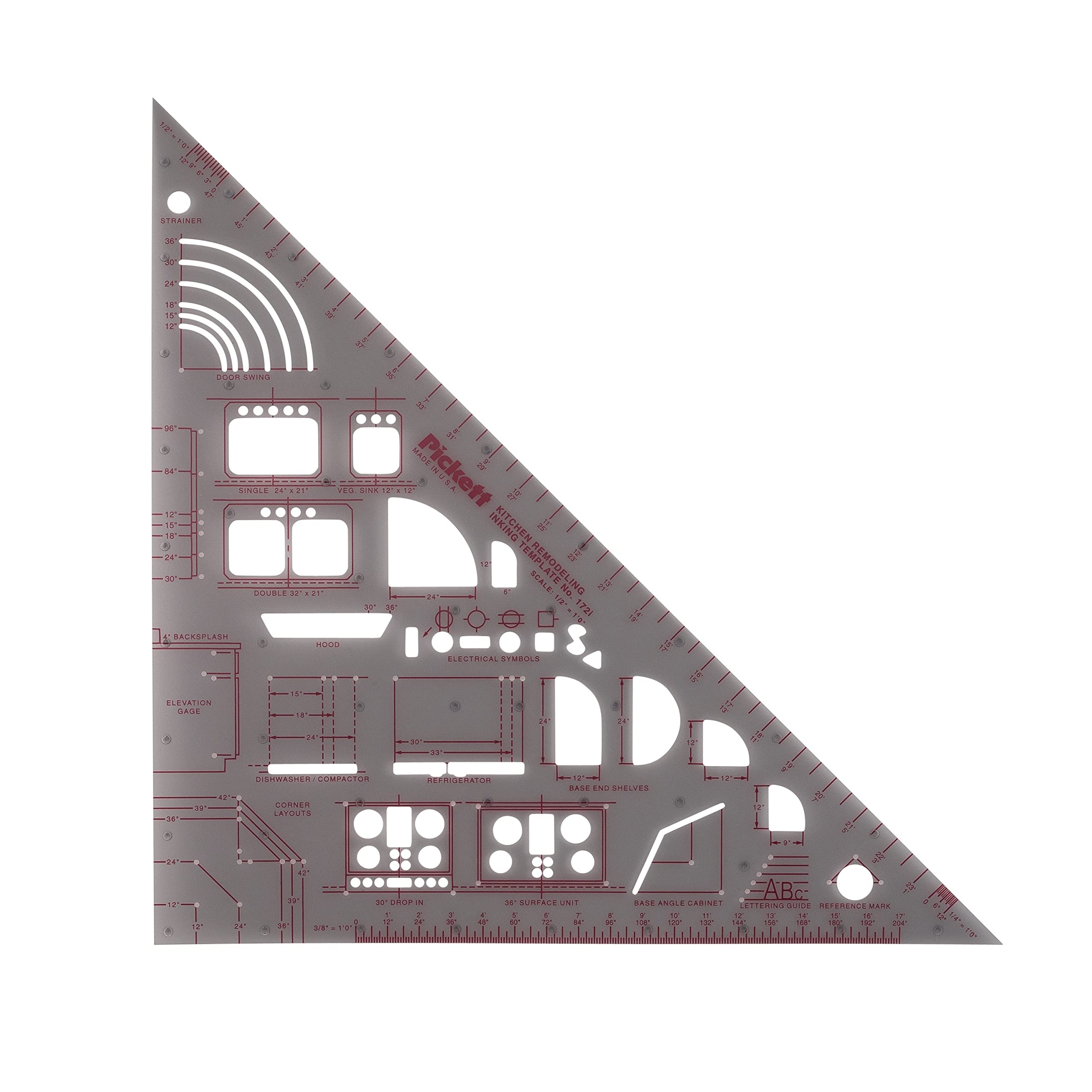 Pickett Modello per ristrutturazione cucina, 25,4 x 25,4 x 0,1 cm, grigio fumo (172I)