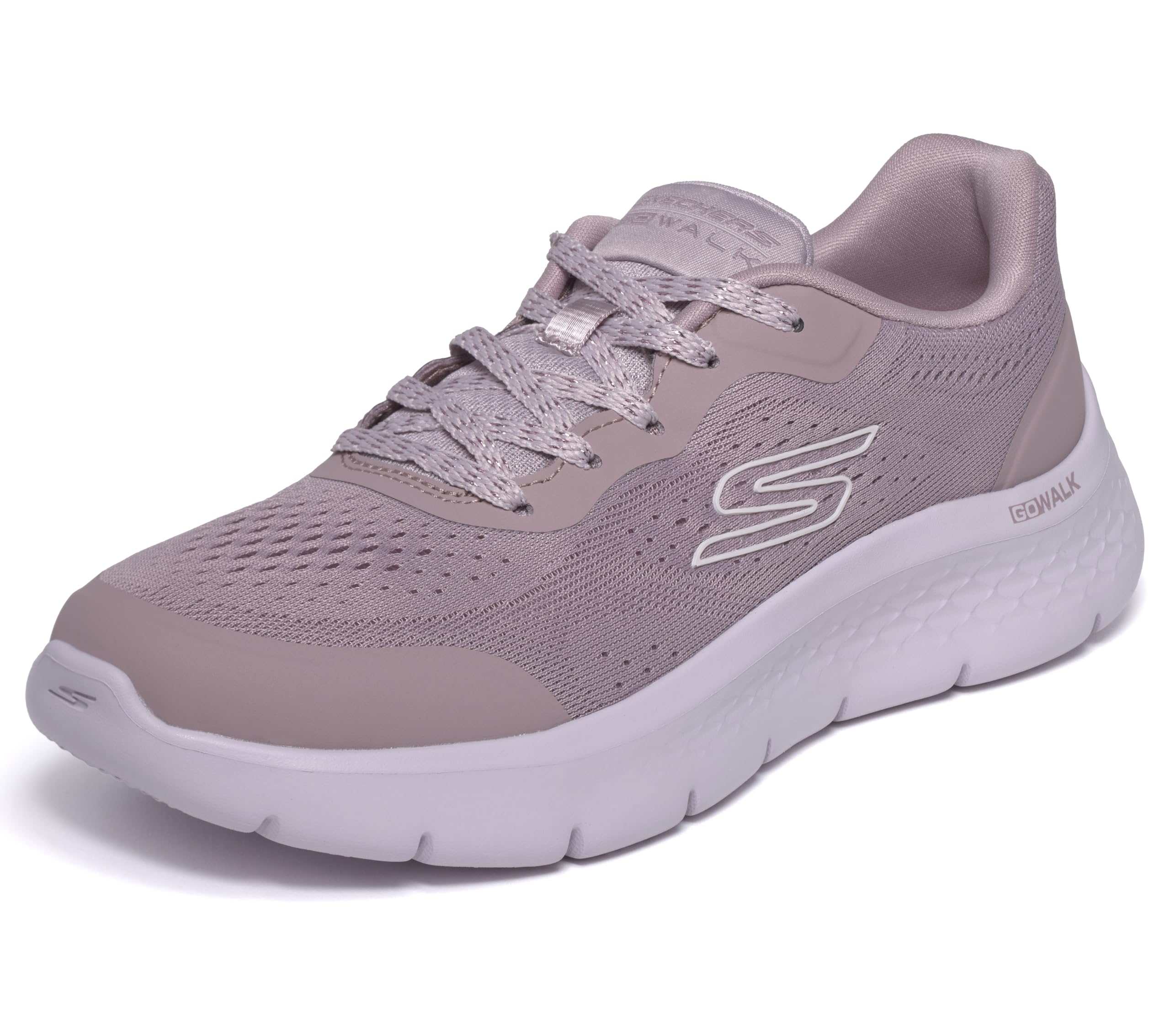 Skechers Women's GO Walk Flex Serenity Trainer, Purple, 10 UK
