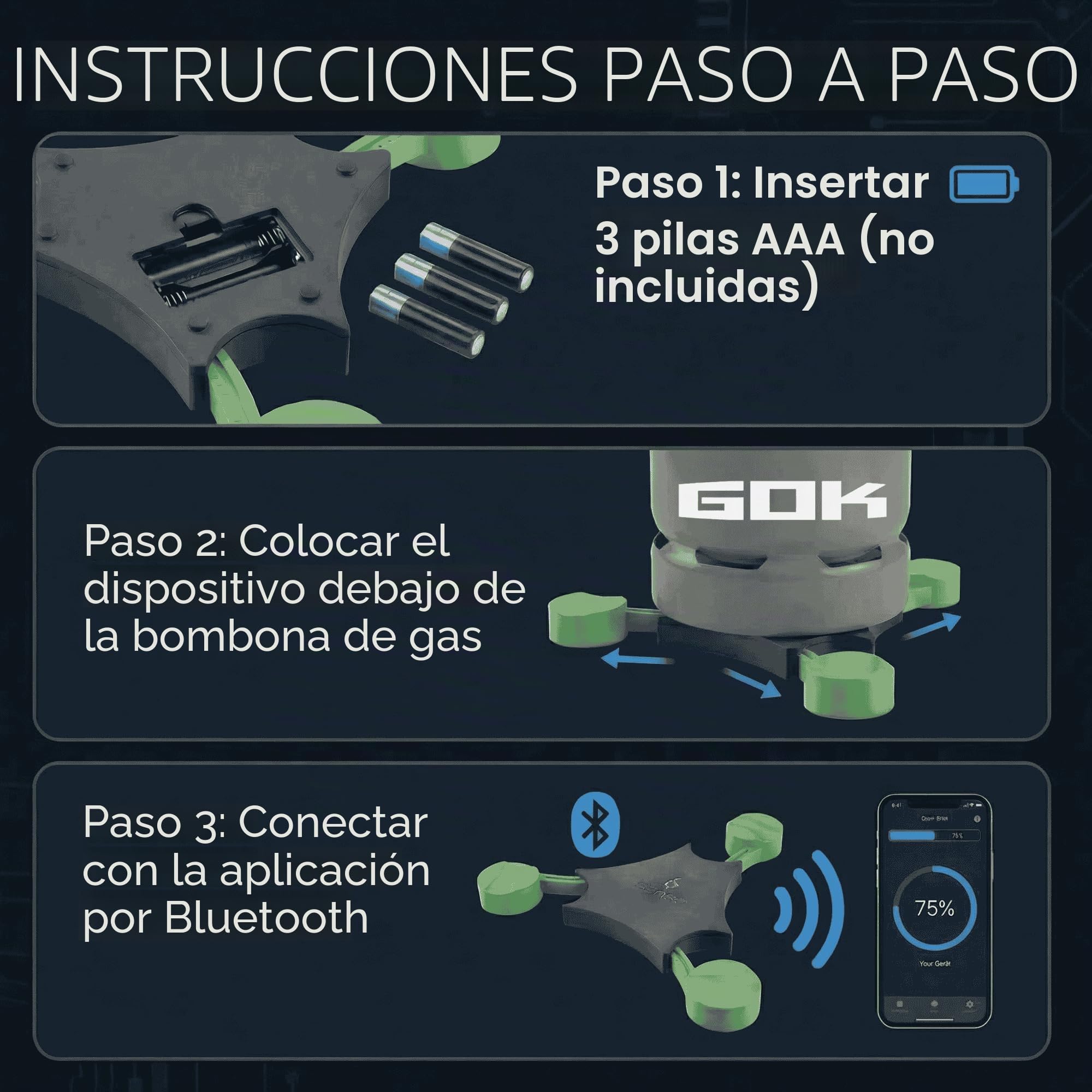 GOK Indicador de nivel Senso4s PLUS para bombonas de gas