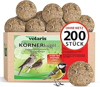 Eggersmann volaris Meisenknödel ohne Netz mit Insekten 200 Stück [Protein] 18 kg | Körnerkugel für Wildvögel | Nährstoffreiches Ganzahresfutter für alle Vogelarten | Vogelfutter Wildvögel ganzjährig product image
