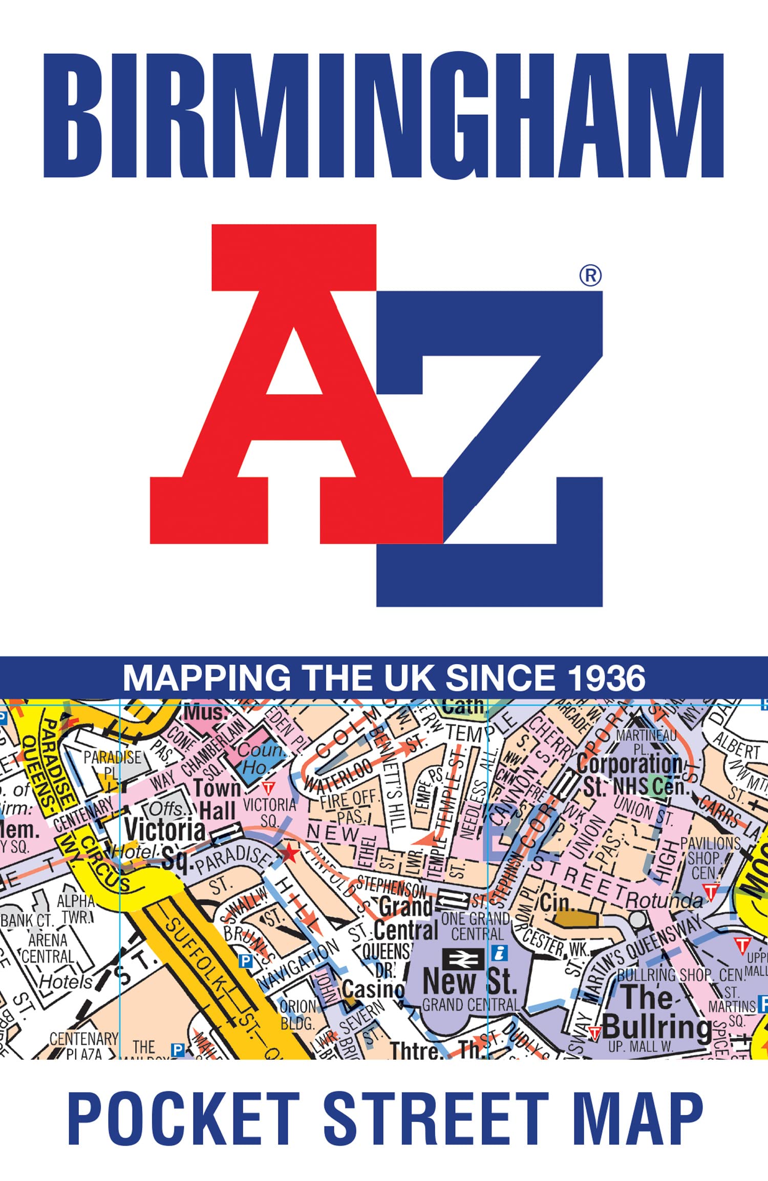 地図・旅行ガイド Derby Street A-Z Atlas Birmingham Pocket Street Map: A–Z Maps: 9780008445270