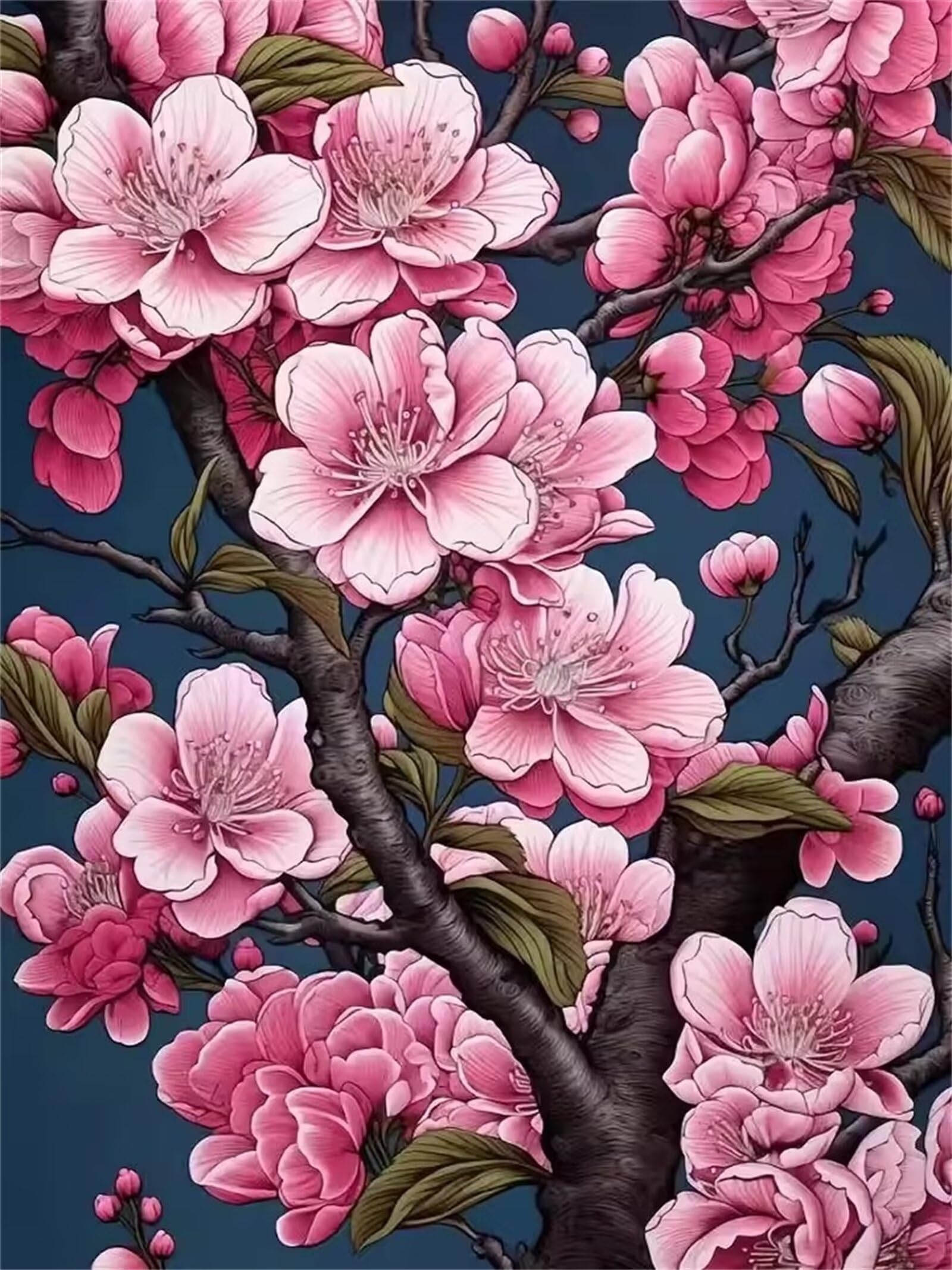 Puzzle 1500 elementów dla dorosłych, różowe kwiaty, klasyczne puzzle 87 x 57 cm, gra zręcznościowa dla całej rodziny, kolorowe układanie, dekoracja domu