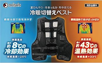 【未使用品】DAISHIN 2025年　ペルチェ式冷却ベスト　IWV-H25F Amazon.co.jp: [DAISHIN] 2025 年 ペルチェ式冷却ベスト 冷暖