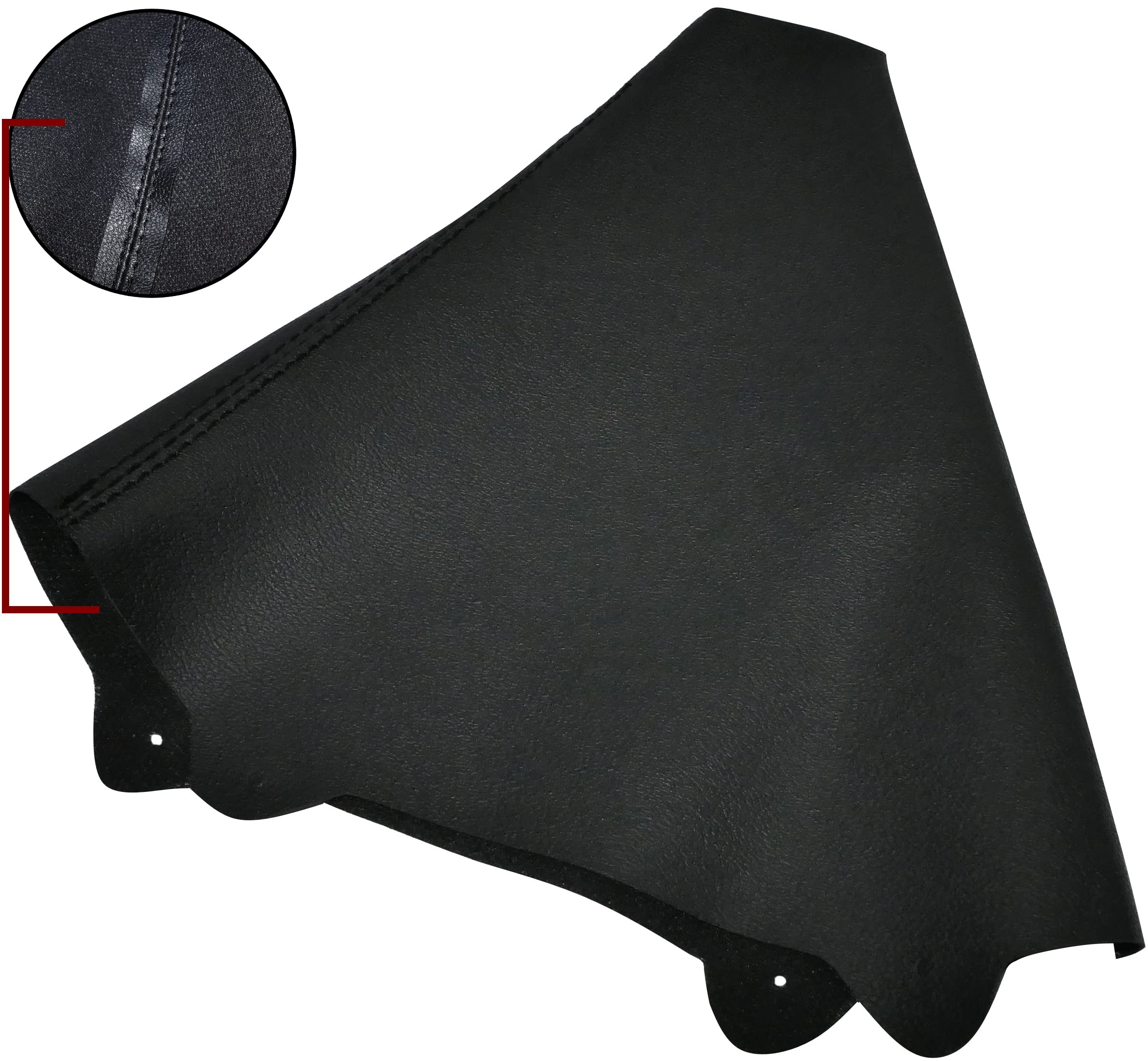 Soufflet De Levier De Vitesses Vinyle Noir Avec Surpiqure Rouge - Accessoires 308 Ka