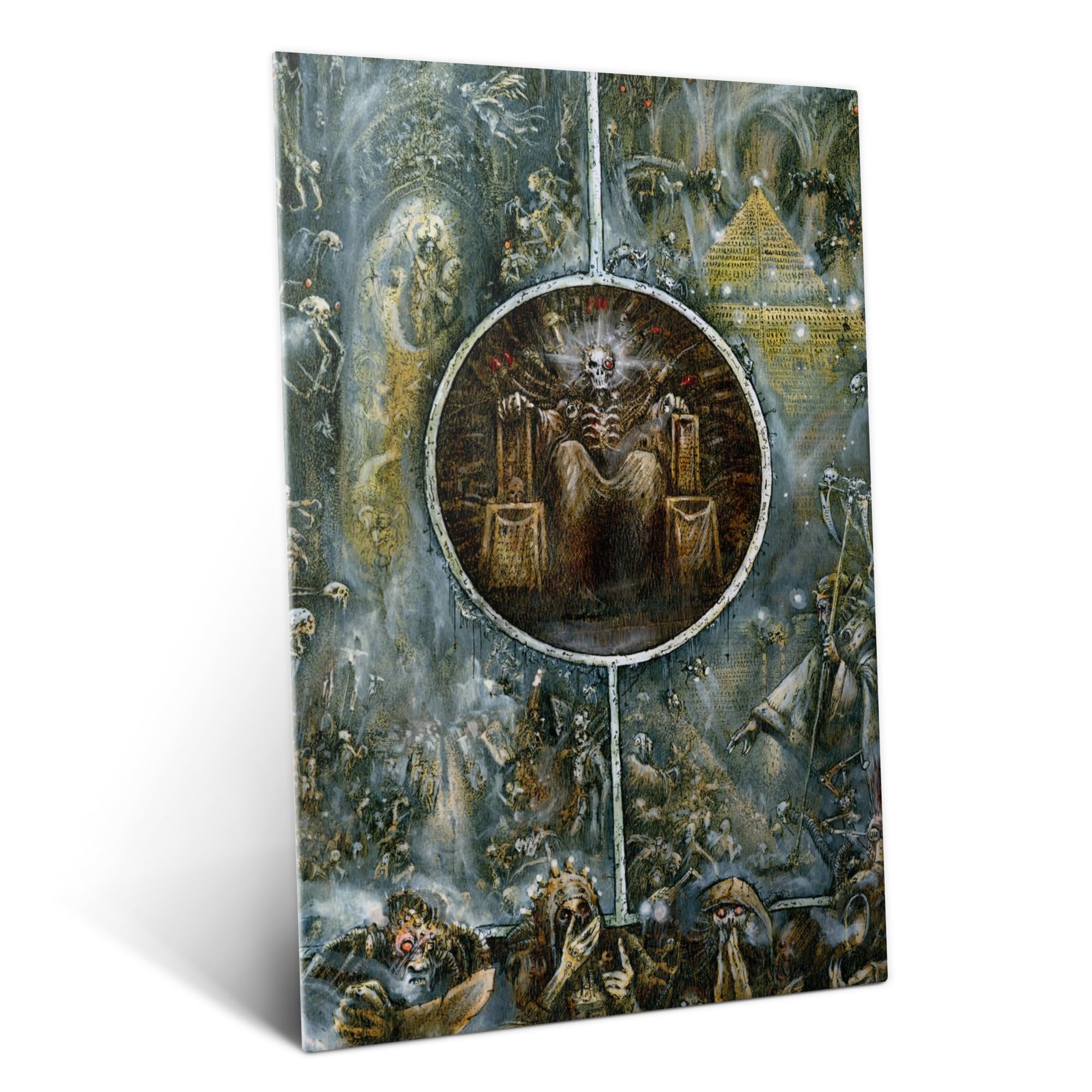 Displate Offiziell Warhammer MetallPoster Magnetische Befestigung Inklusive Lizenziert Bilder Hochwertiges Poster John Blanche Art - Holy Terra Poster 67.5 cm x 48 cm