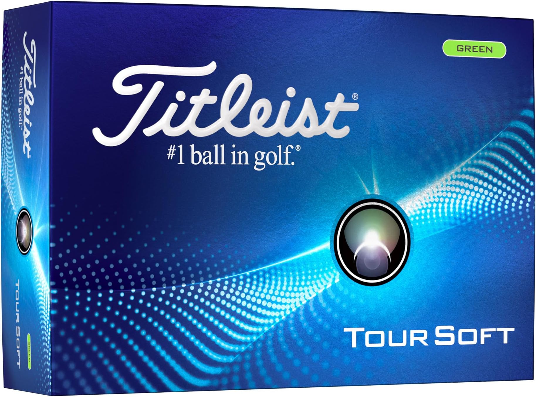 Tour Soft Golf Balls, Glossy Green (One Dozen)