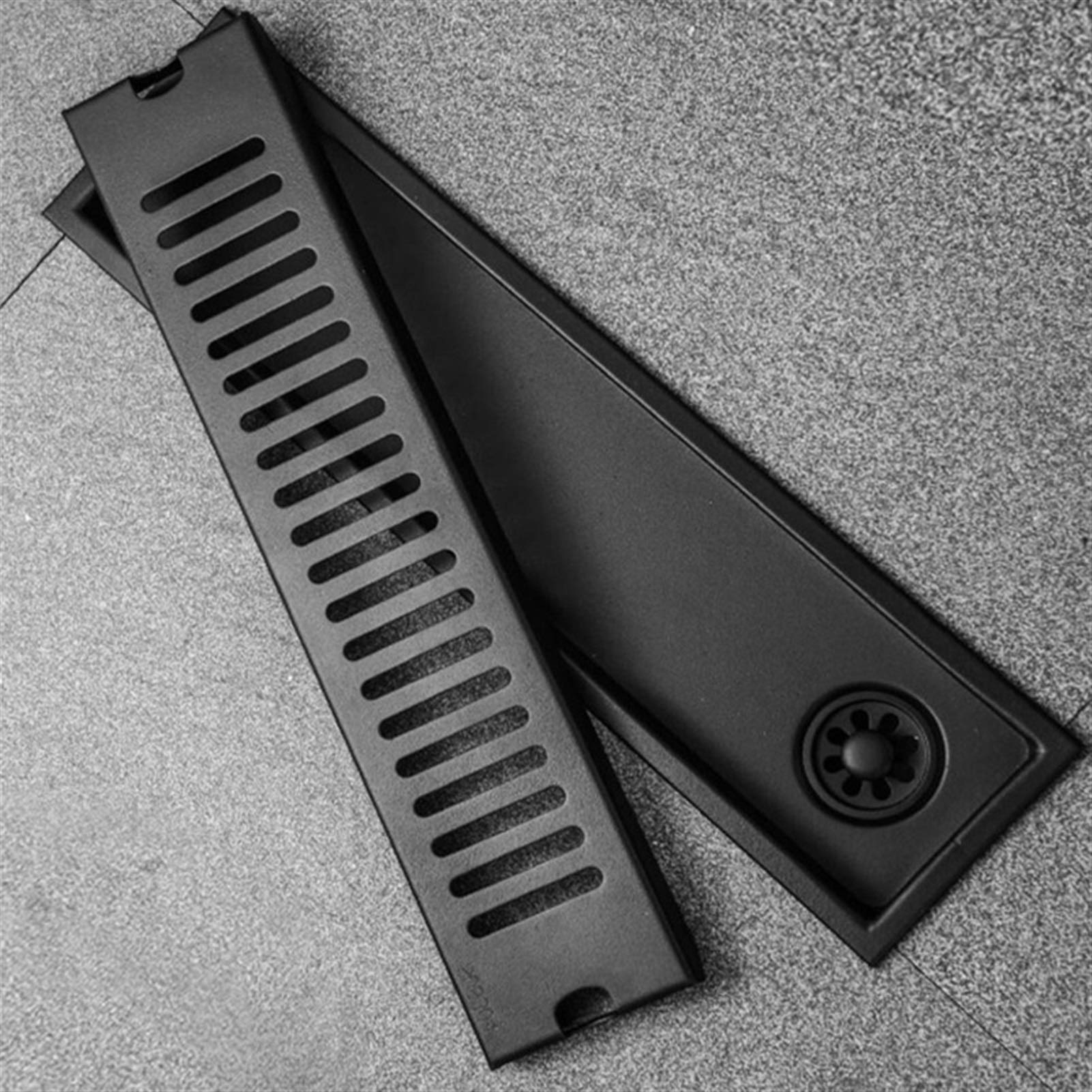 Tubo de desagüe para Ducha, Desagüe de Ducha Lineal con Filtro, desagüe Rectangular SUS304(20cm/8'')