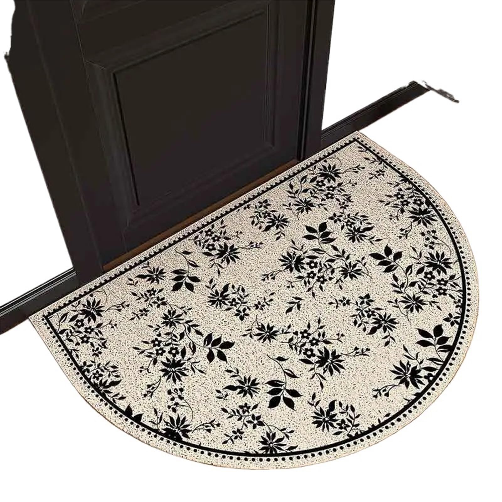 Paillasson semi-circulaire tapis de sol découpable antidérapant 40x60cm