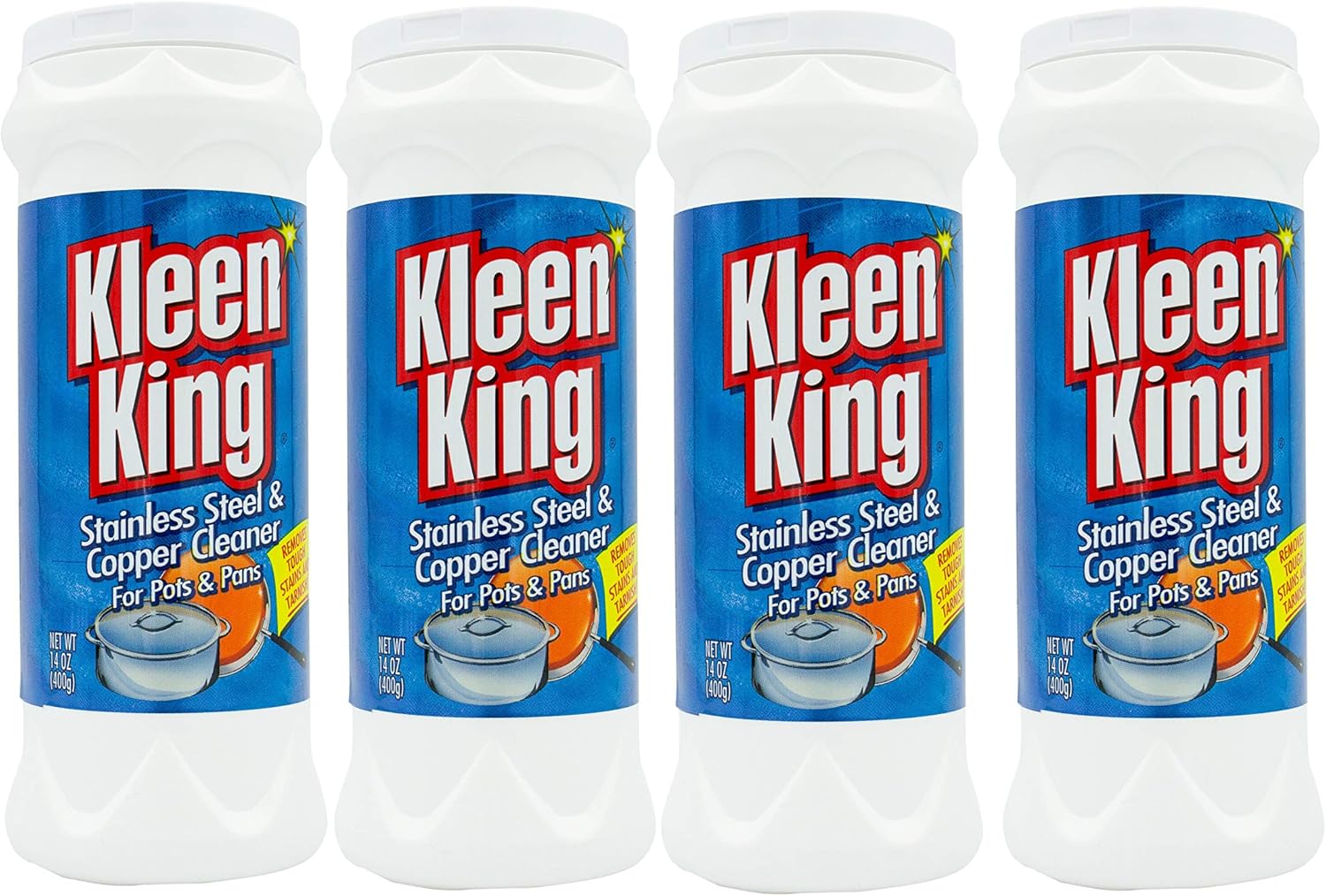 Kleen King 4 Pk, Stailess Steel & Copper Cleaner for Pots