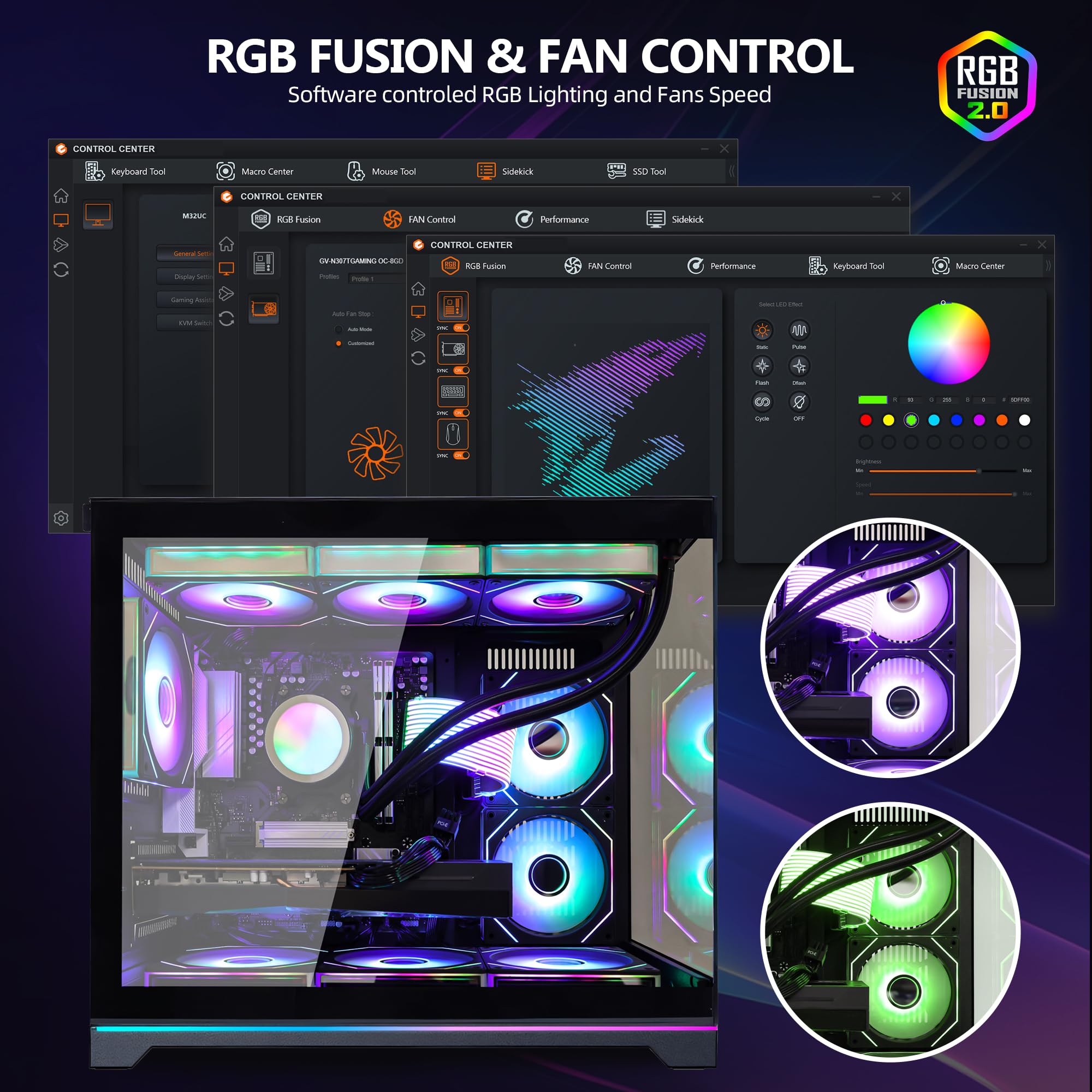 Ocean Park Gaming PC Desktop- AMD Ryzen 7 9800X3D 8-Core 4.7GHz- RX 9070 XT 16GB- 32GB DDR5- 1TB PCIe +1TB SATA SSD- 850W PSU- 360mm AIO & APP RGB Fan Control- WiFi & Bluetooth - Win 11 -Black - 3