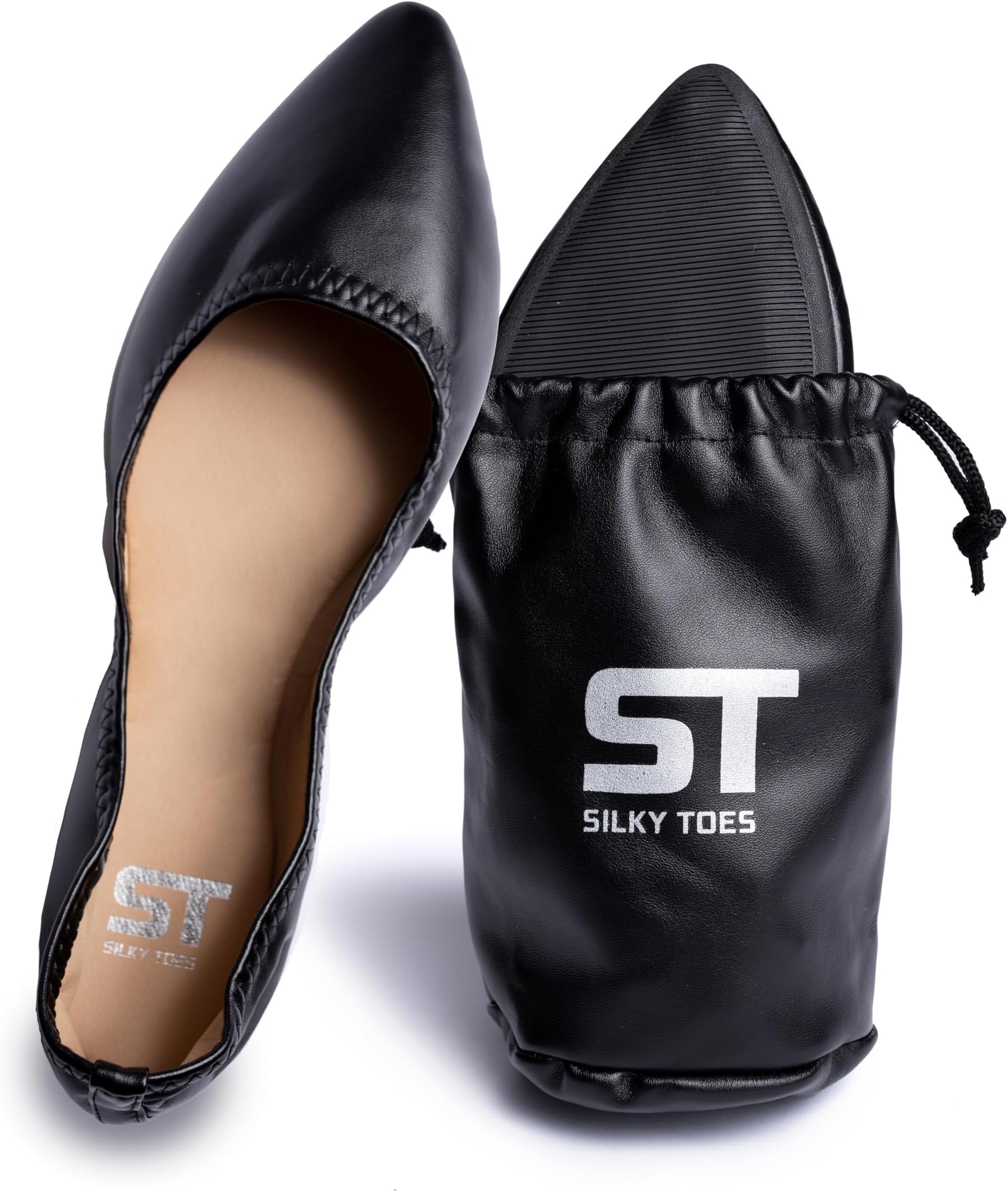 Womens Foldable Flat Ballet Shoes Casual Business Flats for Women