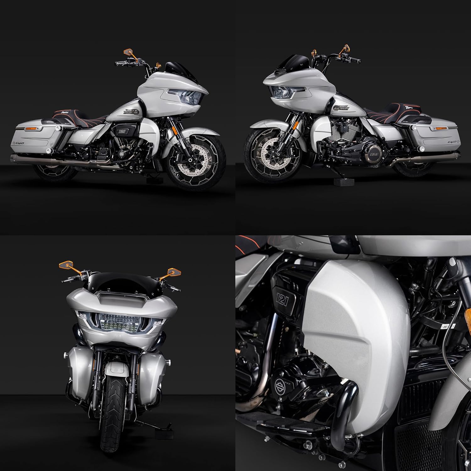 Advanblack 2024 Road Glide Lower Fairing 2025 Street Glide Front Lowers Fit for 2023.5-2025 Harley Touring FLTRX RG/SG FLHX (Vivid Black)