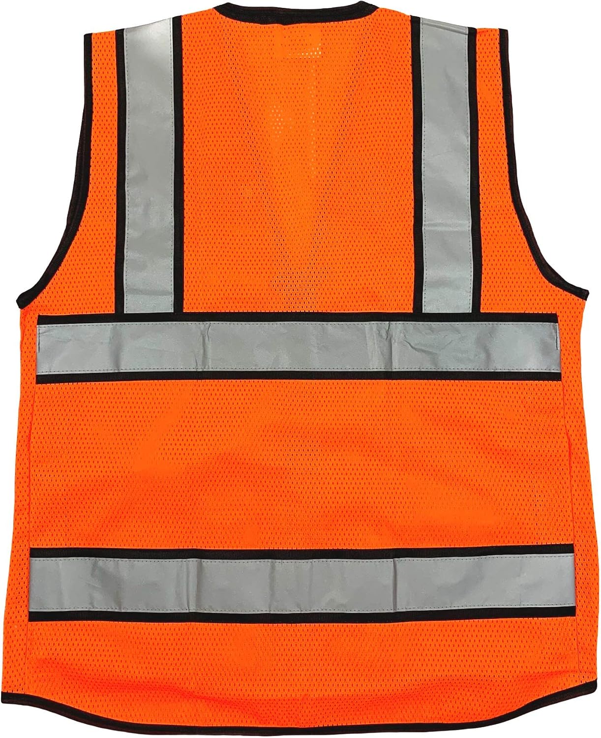 (B Engineer Safety Vest, High Visibility Reflective Safety, Vest Mesh with Zipper and pockets