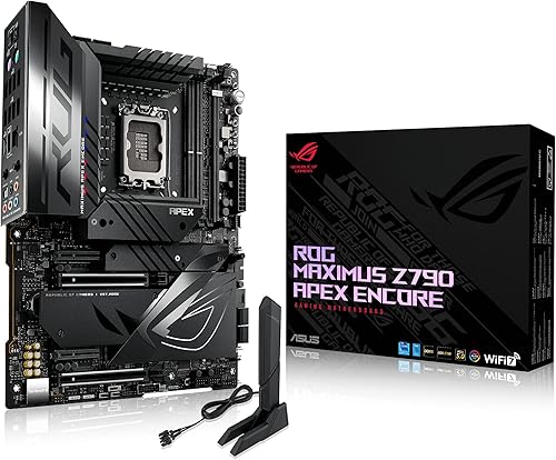 ASUS ROG MAXIMUS Z790 APEX ENCORE LGA 1700 (Intel 14, 13 y 12) placa base para juegos ATX (24 etapas de potencia, DDR5, kit de ventilador de