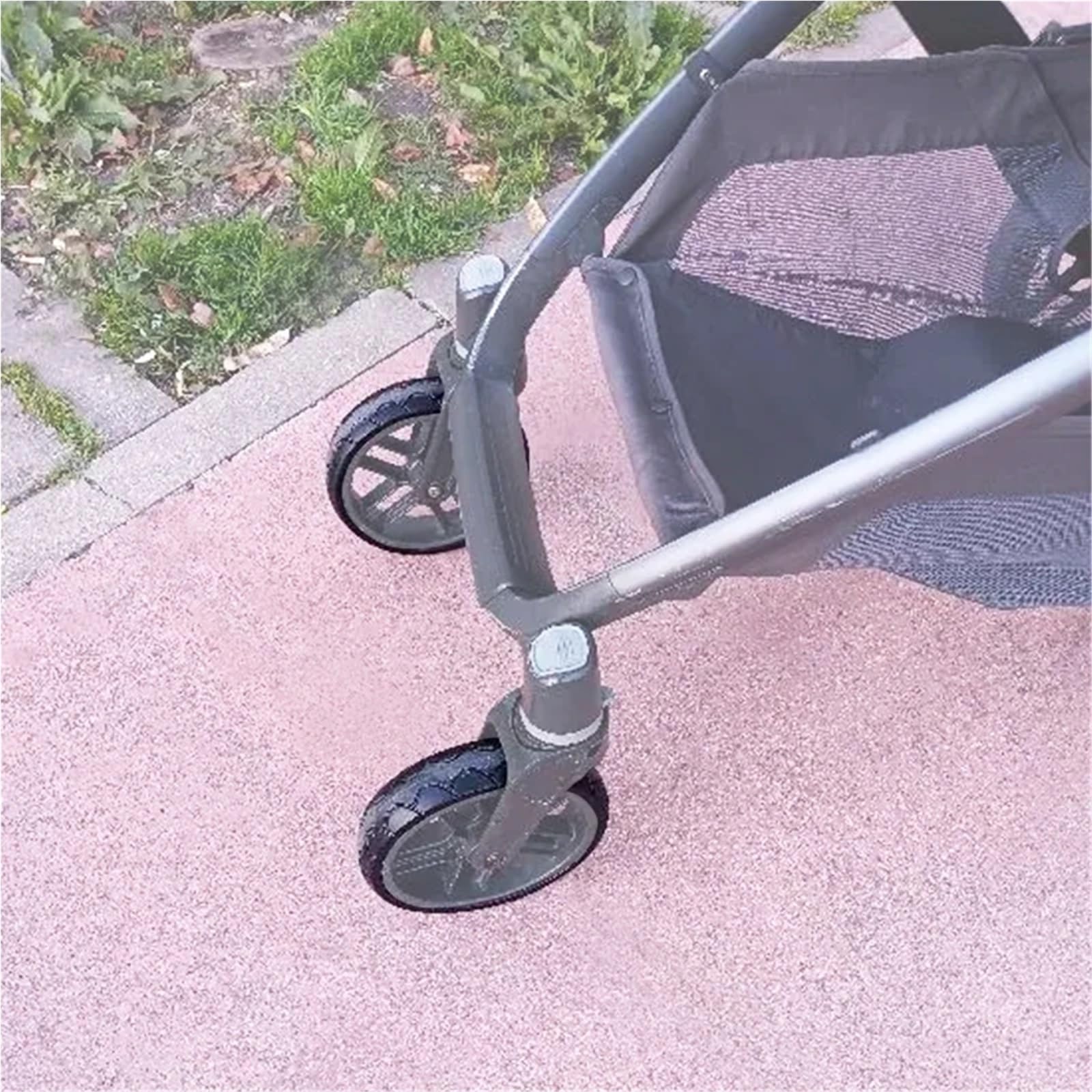 Pneu de roue Vista V1 également compatible avec poussette sans chambre à air Vista V2 avant en polyuréthane - Accessoires compatibles avec les poussettes