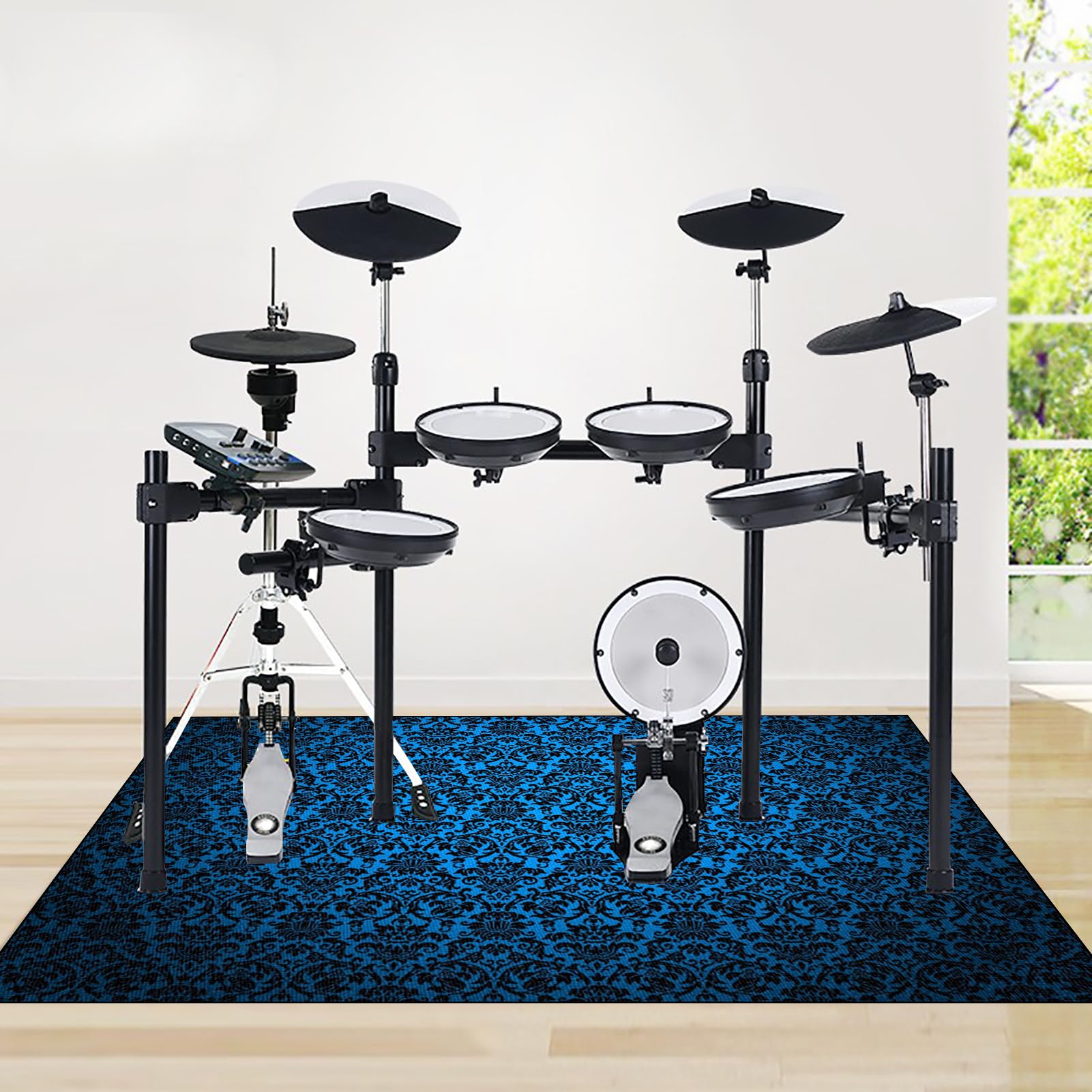 160 x 150 cm Schalldichte Teppich, Elektronisch Snare Klavier Musikinstrumente Teppich, Schlagzeugteppich Drum Teppich, Antivibrationsmatte, rutschfeste Trommel Teppiche, Schlagzeug Teppich