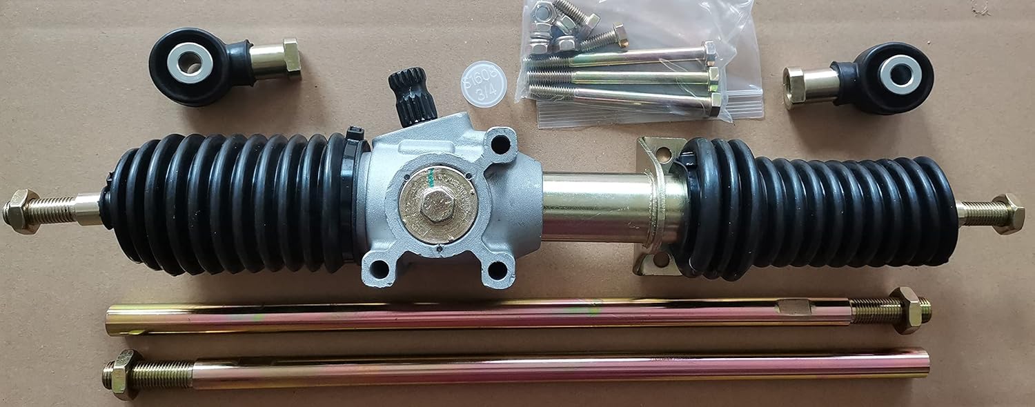 Upgraded Steering Rack and Pinion Gear Box Assembly 1823984 with Tie Rod Ends 7061189 Replacement for 2014 Polaris RZR XP XP4 1000 UTV