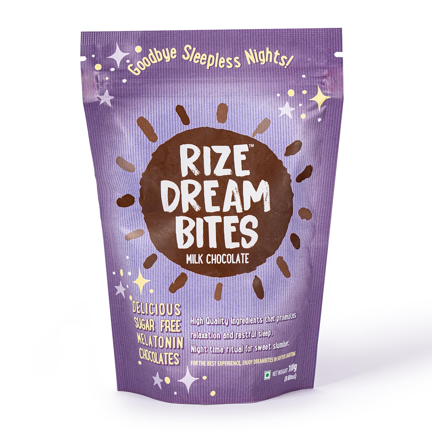 RIZE Dream Bites: Sugar-Free Milk Chocolate for Restful Sleep | Shark Tank India Winner |Natural Melatonin & Non-Habit Forming| Coconut Sugar Sweetened | Preservative-Free | 100g Pack 8 Pcs| Sleep Well, Wake Refreshed! (B0CT11717M) Amazon Price History, Amazon Price Tracker
