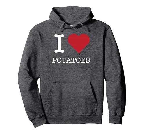 I Heart Potatoes, I Love Potatoes Pullover Hoodie