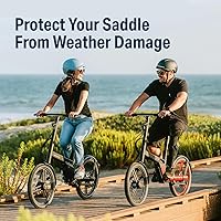 Vista 7 de Bikeroo Cojín Cómodo para Asiento de Bicicleta - Cubierta de Gel Acolchada para Ejercicio, Bicicletas de Montaña y Carretera, Ajuste Universal