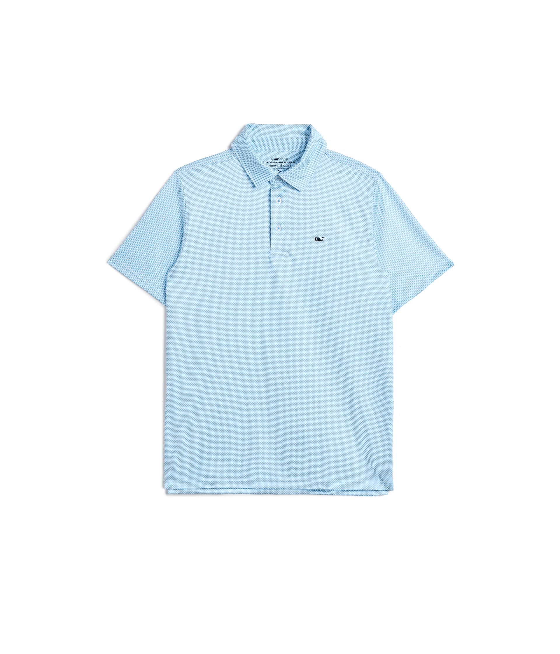 Vineyard Vines Boys Boys Printed Sankaty Polo, Micro Whale Allover, 6 Years