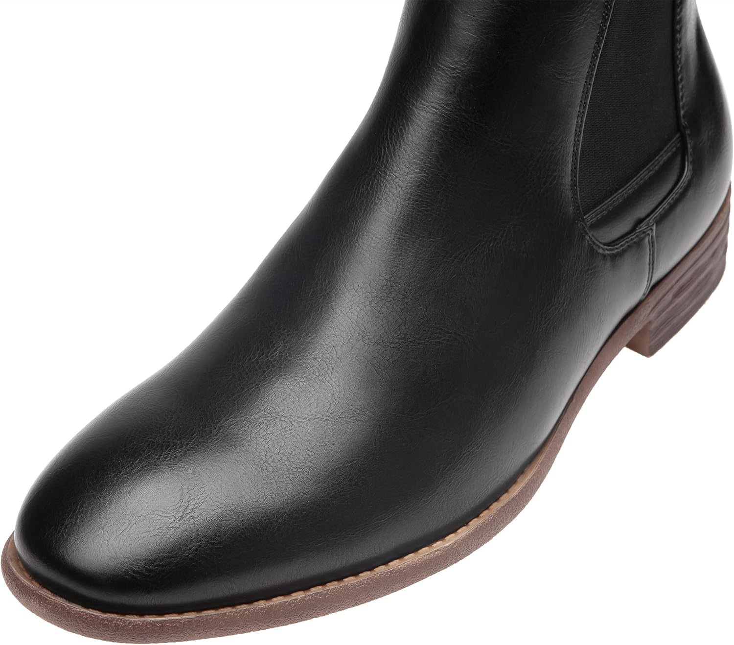 Jousen Men's Chelsea Boots Lightweight Casual Chukka Ankle Boots Classic Elastic Dress Boots For Men - Image 4