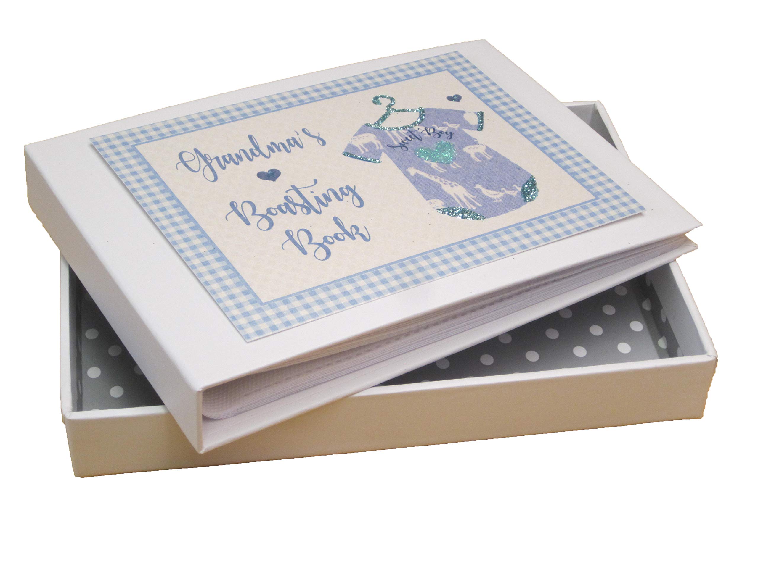White Cotton Cards My Boasting Book Silver Toys - Album piccolo