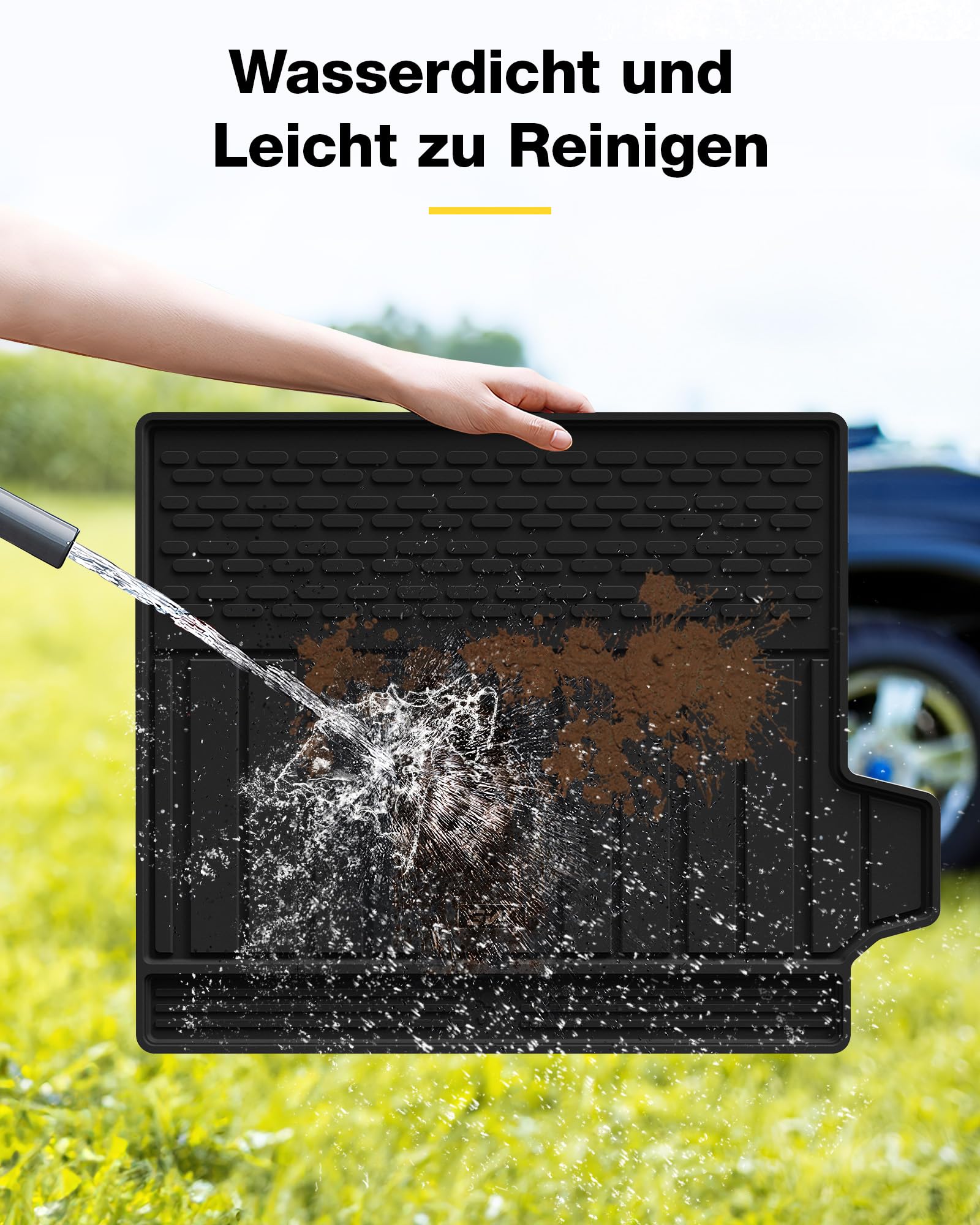 3W Kofferraumwanne für Range Rover Sport L494 2014-2022 | TPE Thorex™ Allwetter | 3D Maßgeschneiderte Passform | Hundefreundlich Auto Zubehör | Wasserdicht & Kratzfest | Antirutsch