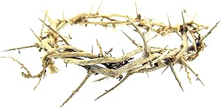 Religious Hand Made 6 Inch Crown Thorns Easter Lent Cross Accent