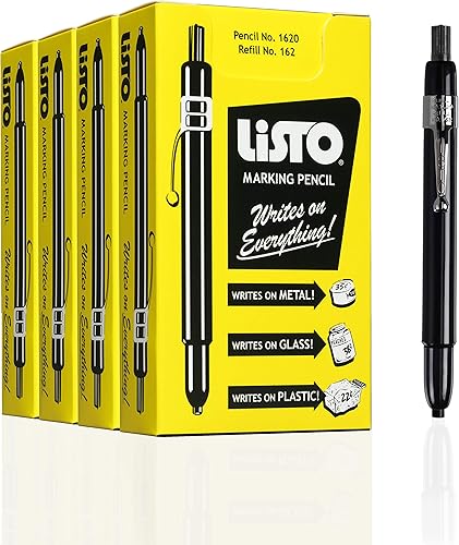 Listo 1620 pluma marcador caja de 12 unidades color NEGRO