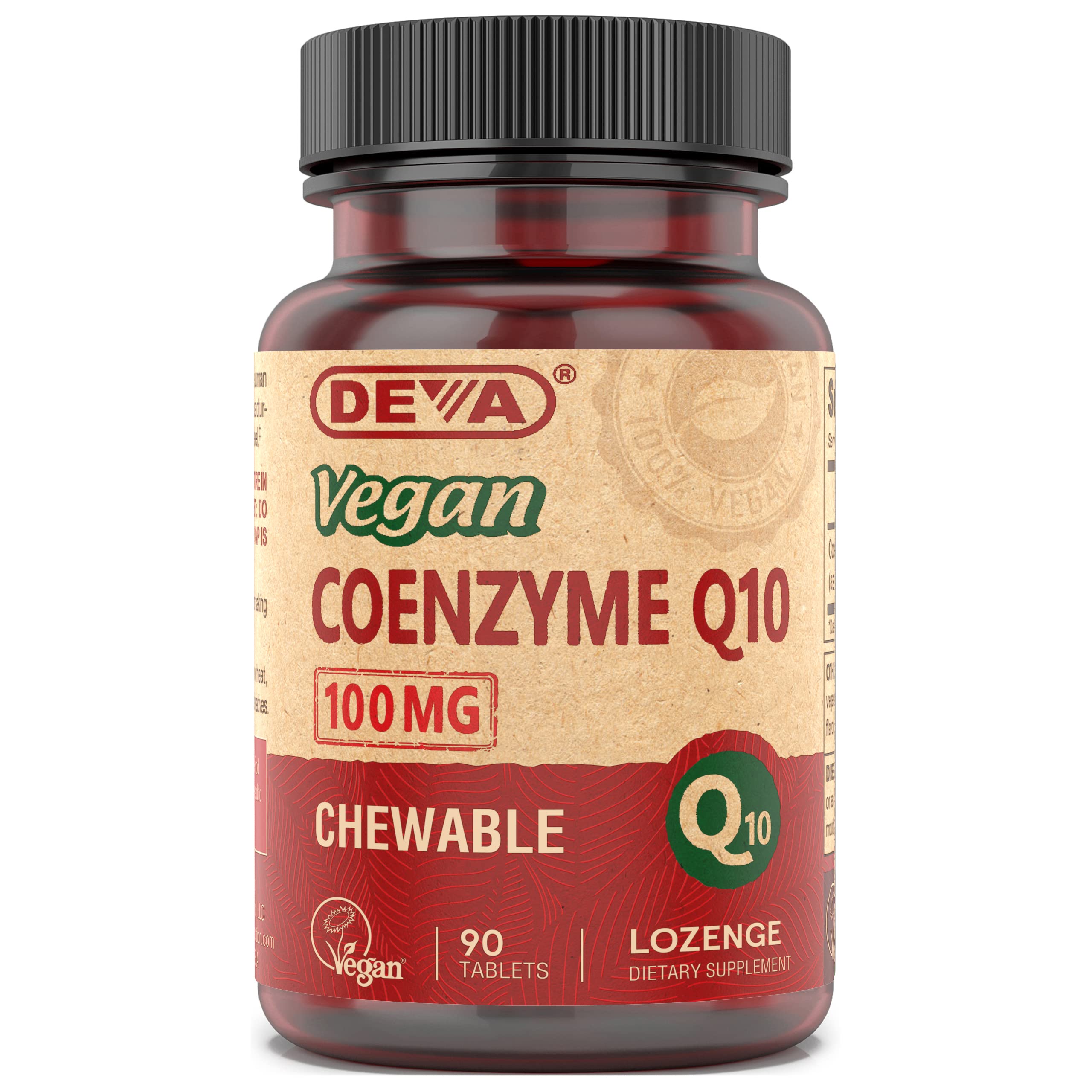 DEVA Suplemento de Coenzima Q10 (ubiquinona) 100 mg, 90 comprimidos
