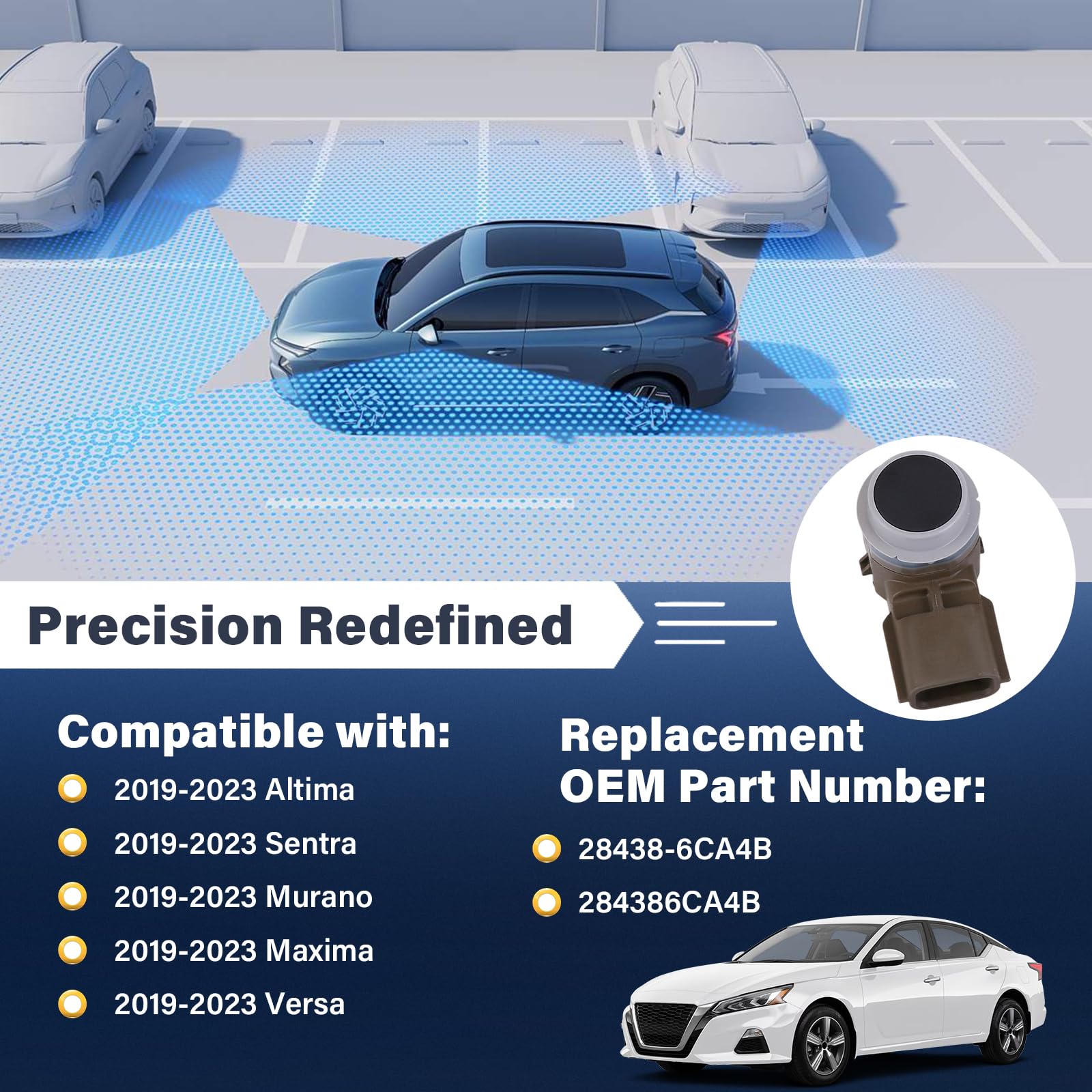 Amazon.com: SEADEAR 28438-6CA4B Parking Aid Sensor Fits for