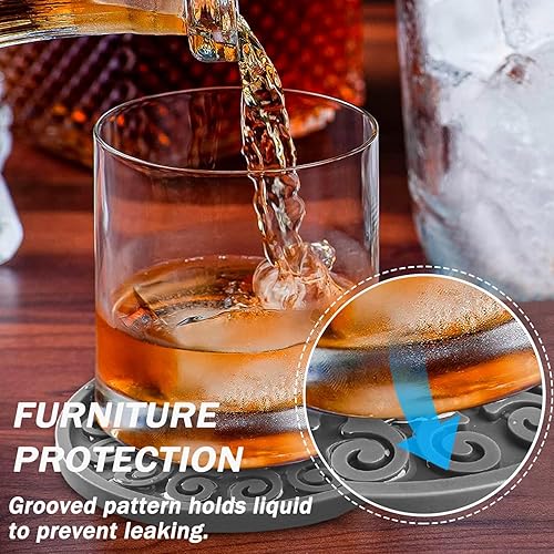 Miniatura 4 de Posavasos de silicona para bebidas, resistentes y reutilizables, gran regalo para cumpleaños, inauguración de la casa, decoración de habitación,