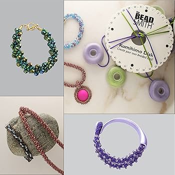 Amazon | The Beadsmith Kumihimo 2ピースコンボ – ラウンド6