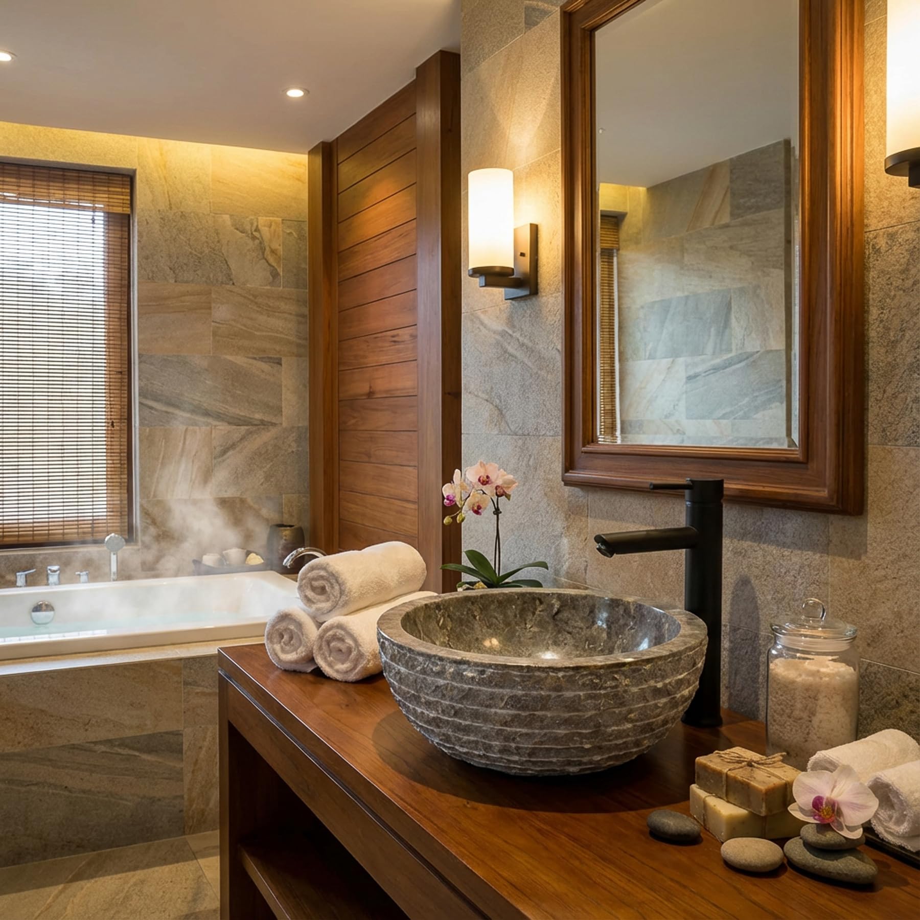 Lavabo de mármol Marika Gris