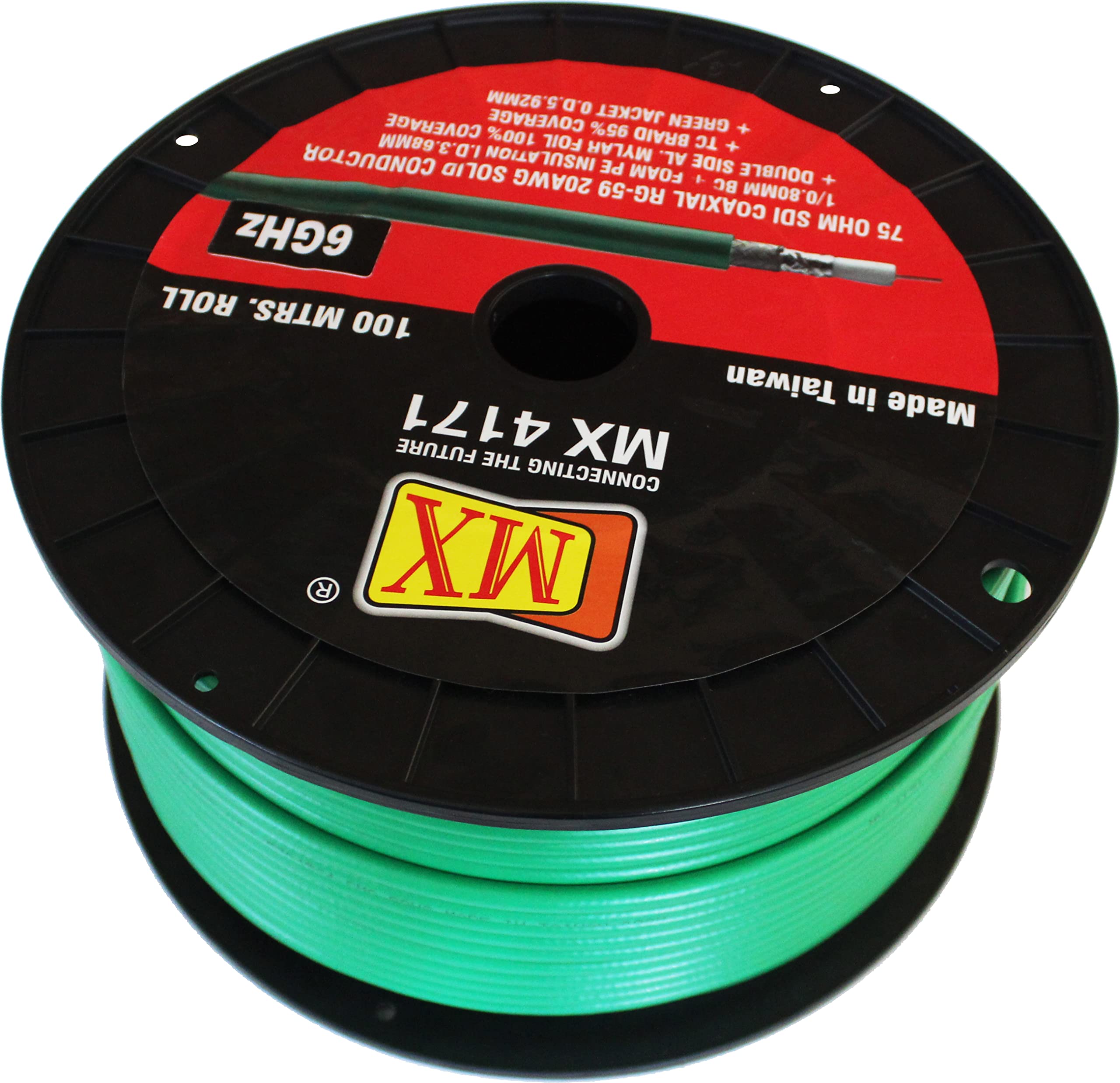 美品　Solid cables 6本セット MX 75 Ω Shielded RG‑59 Coax Cable – 6 GHz UHDTV/SD‑SDI – 20 AWG