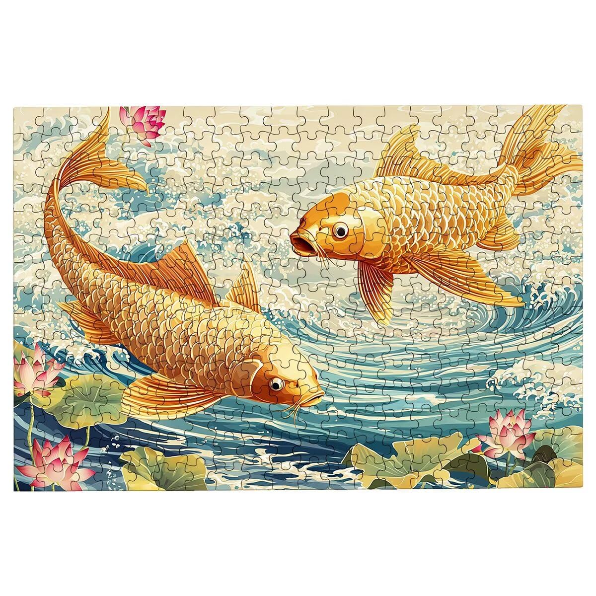 4000 sztuk puzzli dla dorosłych, ryby dla dorosłych, 4000 sztuk, lotos, wymagająca gra dla całej rodziny, klasyczne drewniane układanki, odpowiednie do dekoracji wnętrz, prezenty -3779