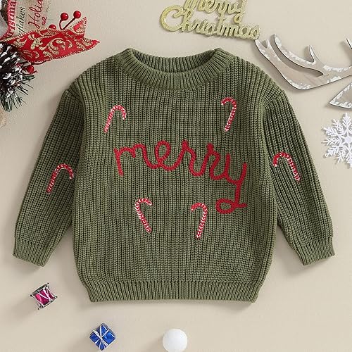 Miniatura 2 de Suéter de punto con bordado de corazón para el día de San Valentín, para bebé, niña, manga larga, regalos para el día de San Valentín