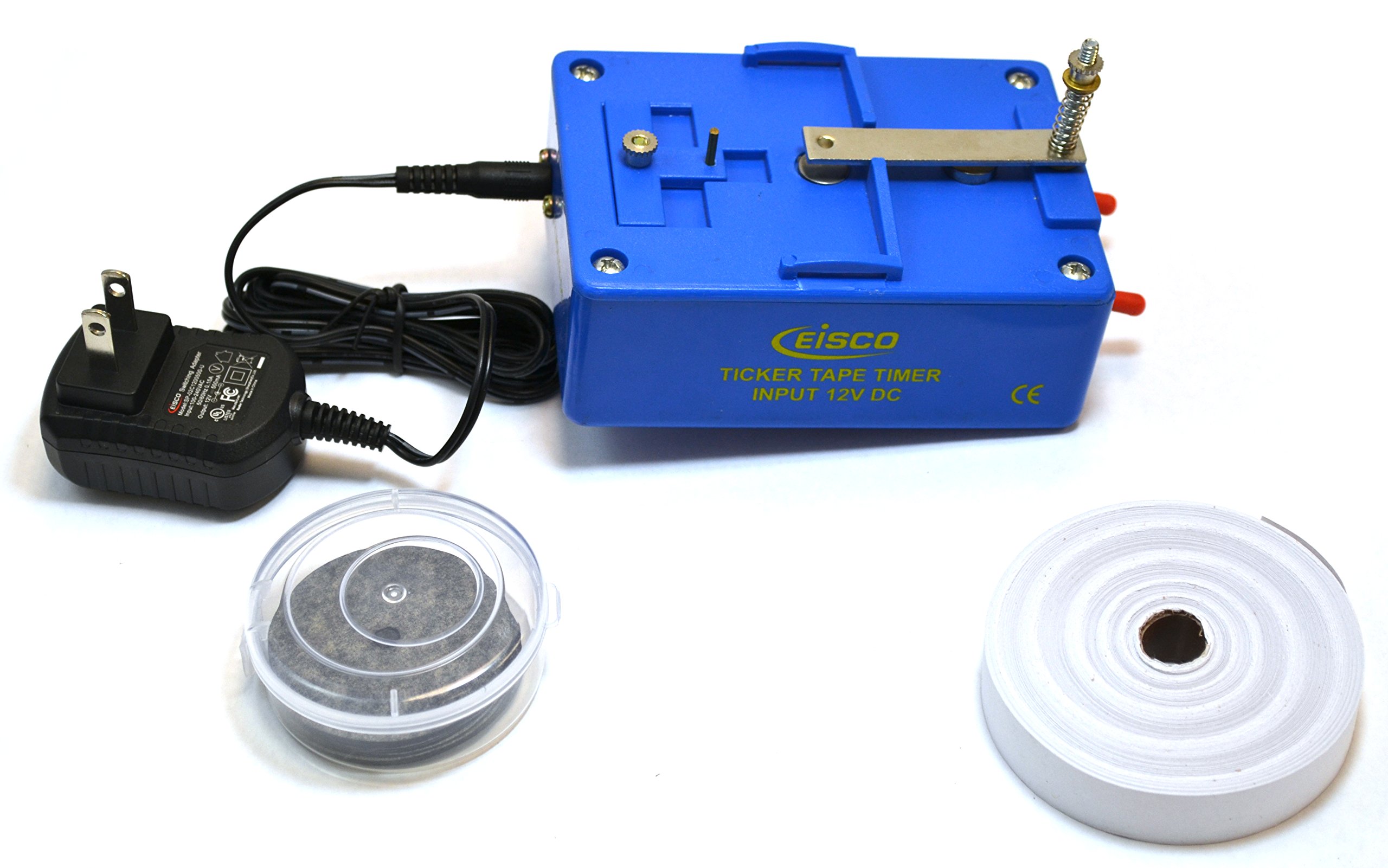 Eisco - 2-Speed Ticker Tape Timer with 12V Power Supply for Visualizing Motion and Acceleration