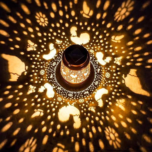 Miniatura 7 de Regalos de Navidad para mujeres, faroles solares de pollo para exteriores, impermeables, luces solares colgantes, regalos de pollo para mujeres y