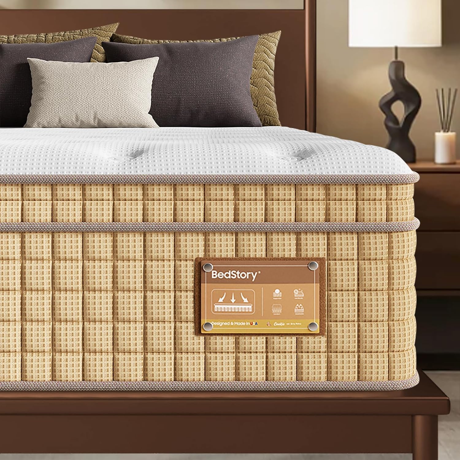 BedStory Firm 12 Inch Queen Hybrid Mattress